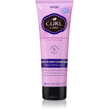 HASK Curl Care condicionador regenerador intensivo para cabelos ondulados e encaracolados 198 ml. Curl Care