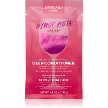 HASK Unwined Pinot Noir condicionador profundo restaurador para cabelo seco a danificado 50 g. Unwined Pinot Noir