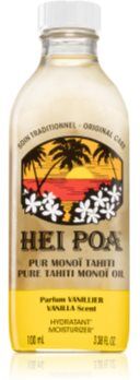 Hei Poa Pure Tahiti Monoï Oil Vanilla óleo multifuncional para corpo e cabelo 100 ml. Pure Tahiti Monoï Oil Vanilla