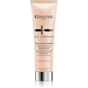 Kérastase Curl Manifesto Crème De Jour Fondamentale cuidado sem enxaguar para cabelos ondulados e encaracolados 150 ml. Curl Manifesto Crème De Jour Fondamentale