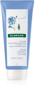 Klorane Flax Fiber condicionador para cabelo fino e sem volume 200 ml. Flax Fiber