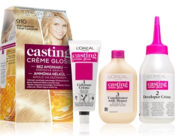 L’Oréal Paris Casting Crème Gloss coloração de cabelo tom 910 White Chocolate. Casting Crème Gloss