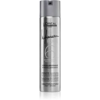 L’Oréal Professionnel Infinium Pure spray de cabelo hipoalergénico fixação forte sem perfume 300 ml. Infinium Pure