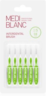 MEDIBLANC Interdental Brush escova interdental 6 pçs 0,8 mm Green. Interdental Brush