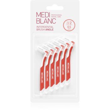 MEDIBLANC Interdental Brush Angle escova interdental 6 pçs 0,5 mm Red. Interdental Brush Angle