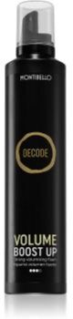 Montibello Decode Volume Boost Up espuma styling com fixação extra forte 300 ml. Decode Volume Boost Up