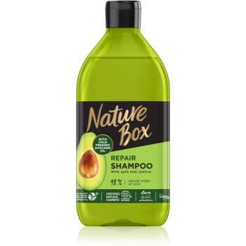 Nature Box Avocado champô de restauração profunda para pontas duplas 385 ml. Avocado