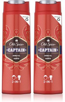 Old Spice Captain gel de duche e champô 2 em 1 para homens . Captain