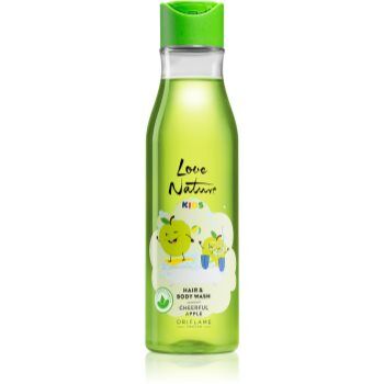 Oriflame Love Nature Kids Cheerful Apple champô infantil para corpo e cabelo 250 ml. Love Nature Kids Cheerful Apple