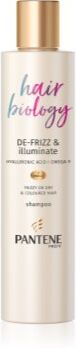 Pantene Hair Biology De-Frizz & Illuminate champô para cabelo pintado 250 ml. Hair Biology De-Frizz & Illuminate