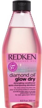 Redken Diamond Oil Glow Dry condicionador para clareamento, brilho e facilidade em pentear para uma secagem mais rápida 250 ml. Diamond Oil Glow Dry