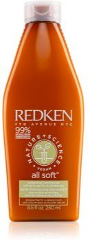 Redken Nature+Science All Soft condicionador hidratante para cabelo seco a danificado sem slicone 250 ml. Nature+Science All Soft