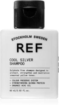 REF Cool Silver Shampoo champô prateado neutraliza tons amarelados 60 ml. Cool Silver Shampoo