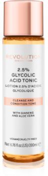 Revolution Skincare Glycolic Acid 2,5% tónico com ácido glicólico 200 ml. Glycolic Acid 2,5%