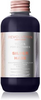 Revolution Haircare Tones For Blondes Bálsamo de tonificação para cabelo loiro e grisalho tom Silver Haze 150 ml. Tones For Blondes