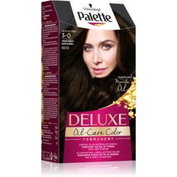 Schwarzkopf Palette Deluxe coloração de cabelo tom 3-0 800 Dark Brown. Palette Deluxe