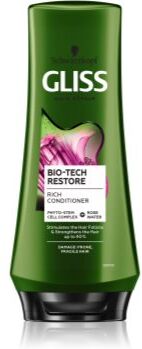 Schwarzkopf Gliss Bio-Tech Restore condicionador intensivo para cabelo danificado e quebradiço 200 ml. Gliss Bio-Tech Restore