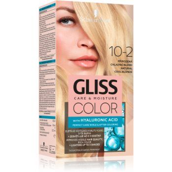 Schwarzkopf Gliss Color coloração de cabelo tom 10-2 Natural Cool Blonde. Gliss Color