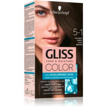 Schwarzkopf Gliss Color coloração de cabelo tom 5-1 Cool Brown. Gliss Color