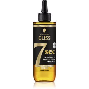 Schwarzkopf Gliss 7 sec cuidado regenerador para cabelo fraco e cansado 200 ml. Gliss 7 sec