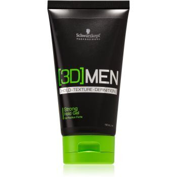 Schwarzkopf Professional [3D] MEN gel de cabelo fixação forte 150 ml. [3D] MEN