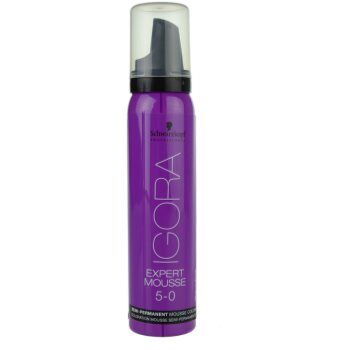 Schwarzkopf Professional IGORA Expert Mousse coloração em mousse para cabelo tom 5-0 Light Brown 100 ml. IGORA Expert Mousse