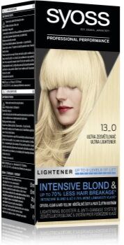 Syoss Intensive Blond coloração de cabelo tom 13-0 Ultra Lightener. Intensive Blond