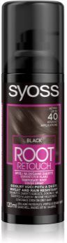 Syoss Root Retoucher coloração para cobrir as raízes em spray tom Black 120 ml. Root Retoucher