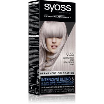 Syoss Cool Blonds cor para cabelo permanente tom 10-55 Ultra platinum blond. Cool Blonds