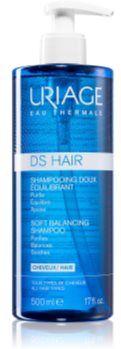 Uriage DS HAIR Soft Balancing Shampoo champô de limpeza para o couro cabeludo sensível 500 ml. DS HAIR Soft Balancing Shampoo