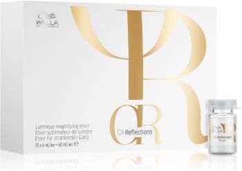 Wella Oil Reflections elixir para o brilho extra e maciez dos cabelos para uso profissional 10 x 6 ml. Oil Reflections