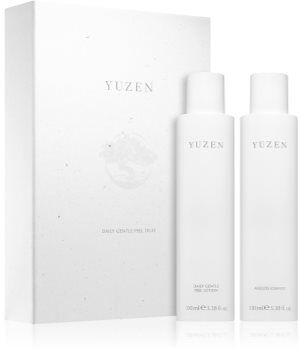 Yuzen Duo Daily Gentle Peel conjunto (para iluminar e alisar pele) . Duo Daily Gentle Peel