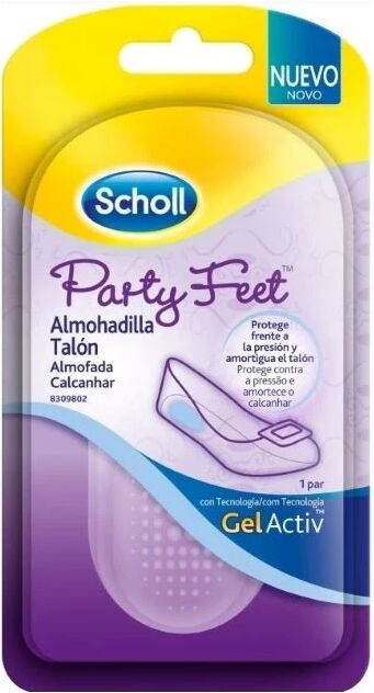 Scholl Party Feet c/ Gelactiv Almofada Calcanhar 2unidades