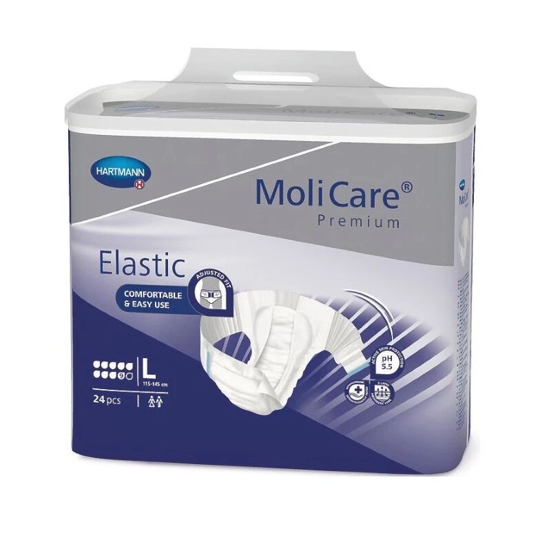 Molicare Premium Elastic 9Gotas Tam L 24unidades