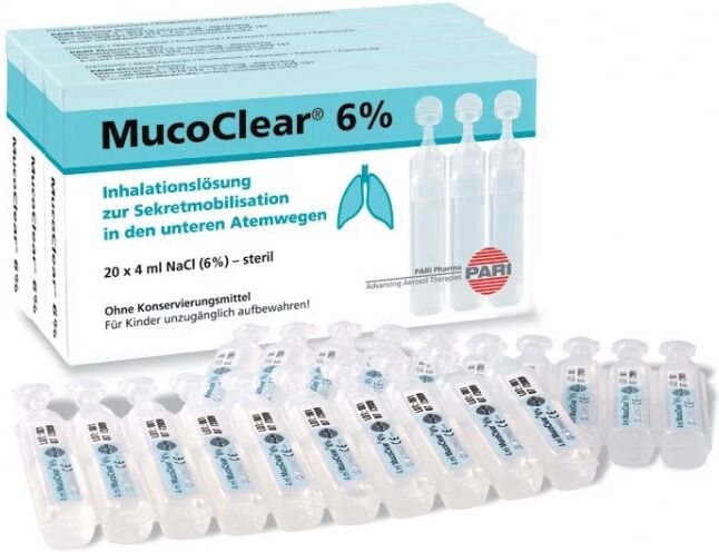 Mucoclear 6% 20 ampolas