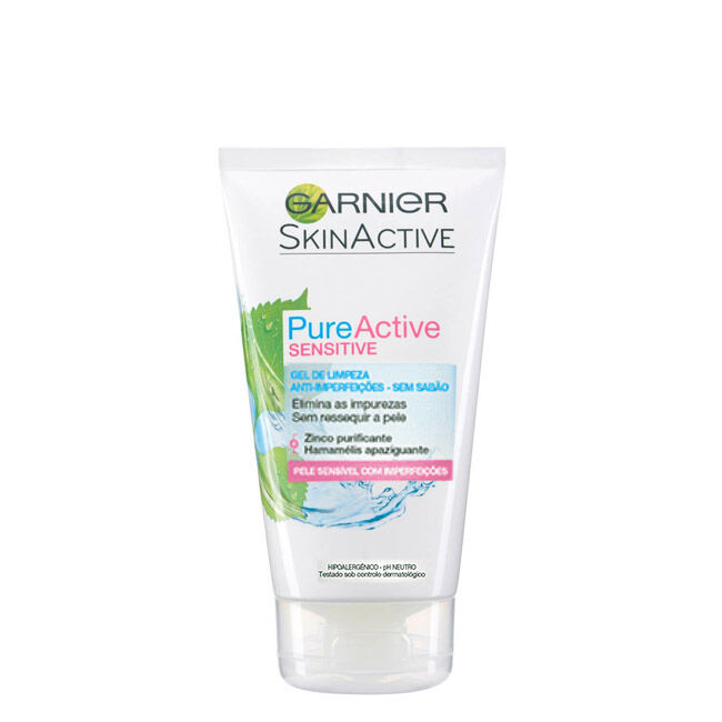 Garnier Pure Active Sensitive Gel de Limpeza 150ml