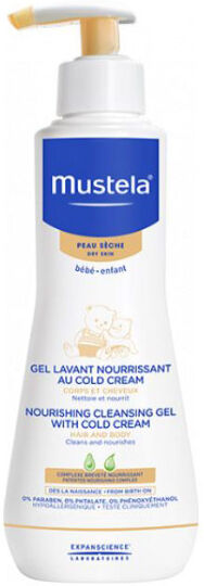 Mustela Bebé Gel Lavante Nutri-Protetor Corpo e Cabelo com Cold Cream 300ml