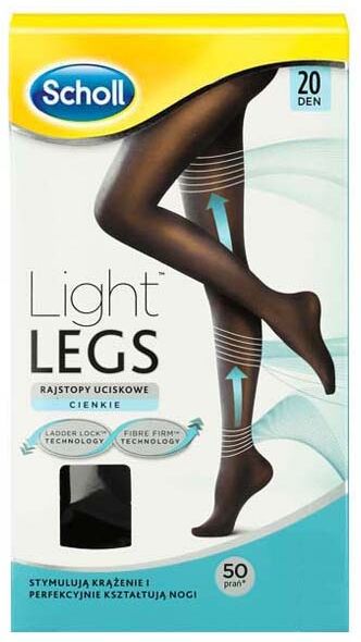 Dr Scholl Dr. Scholl Light Legs Collants Compressão 20DEN Tamanho L Preto 1unid.