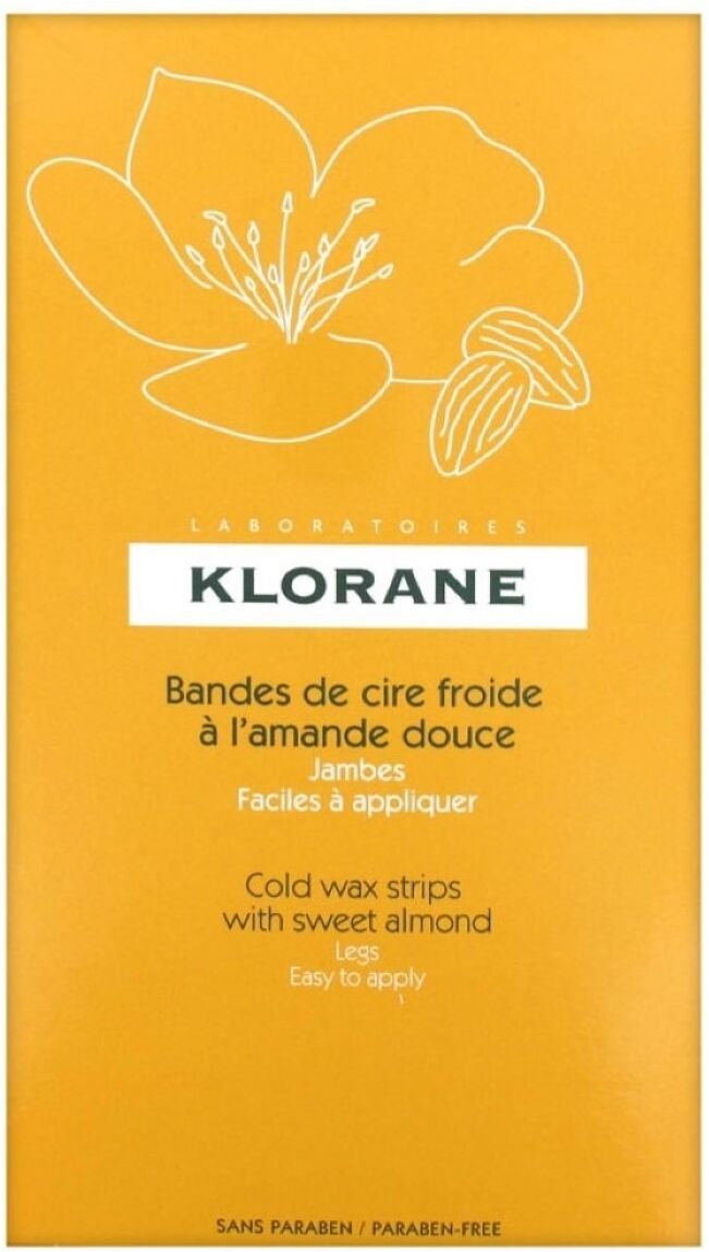 Klorane Cold Wax Strips With Sweet Almond Caixa de 6 Tiras