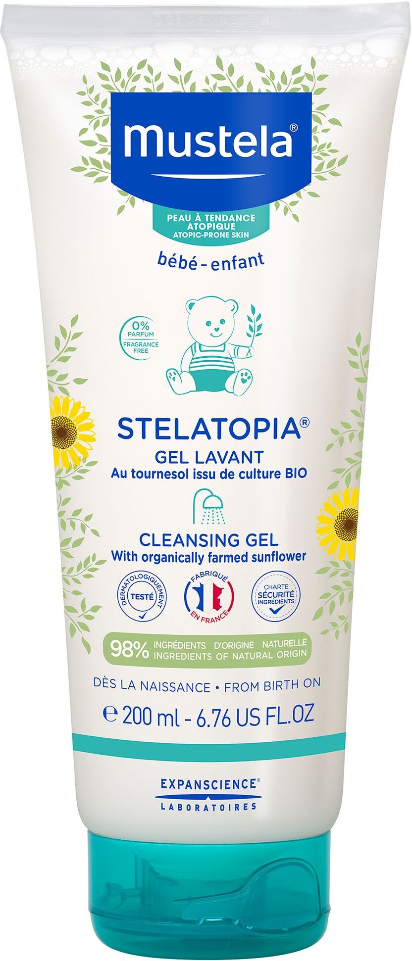 Mustela Stelatopia Gel Lavant 200 ml