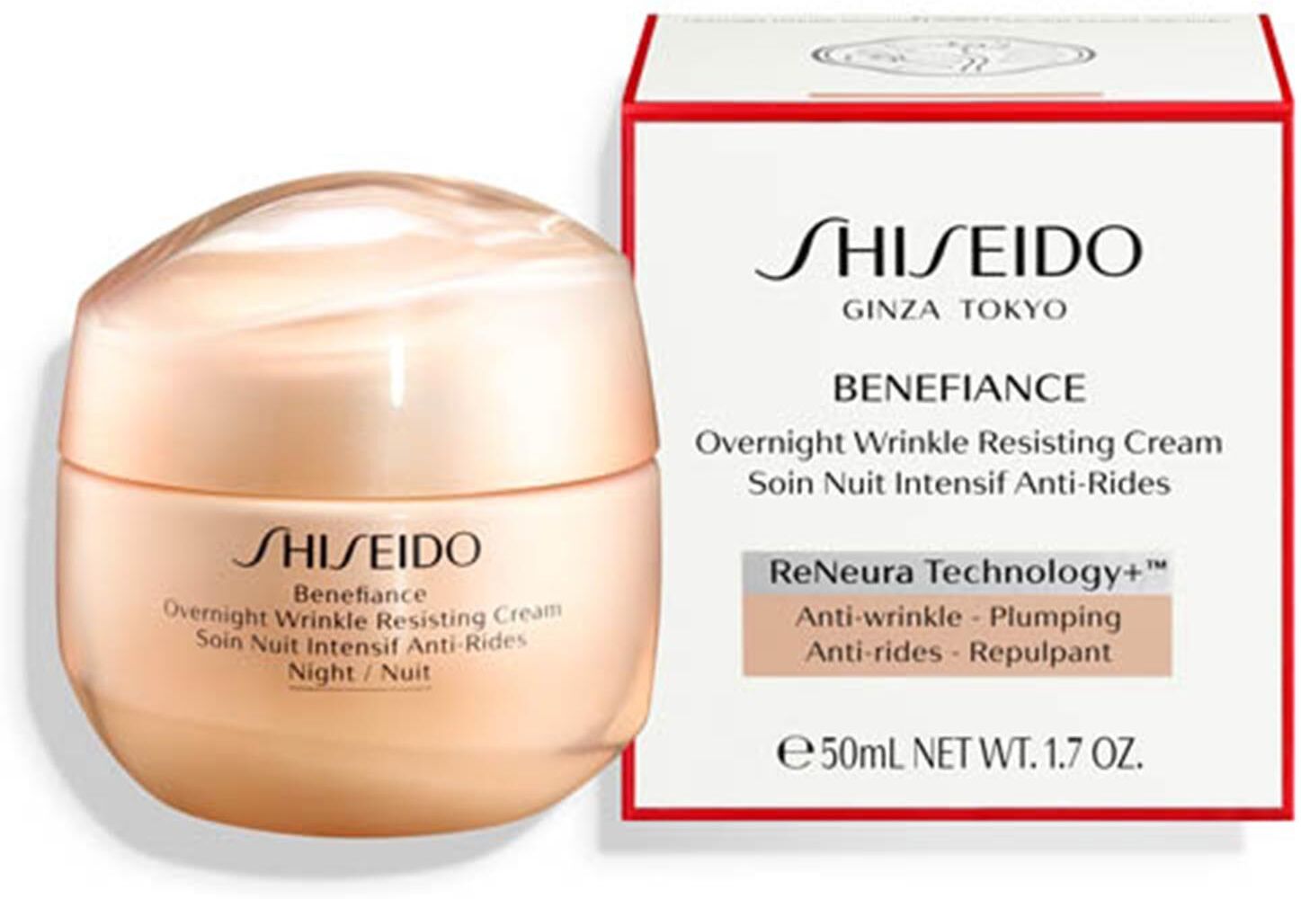 Shiseido Benefiance Overnight Wrinkle Resisting Cream 50 ml