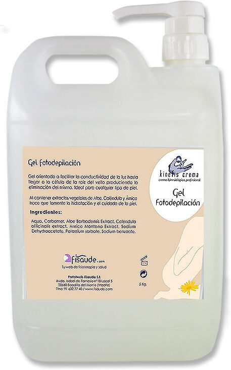 Gel para Fotodepilación Kinefis (garrafa 5 kg com Dispensador)