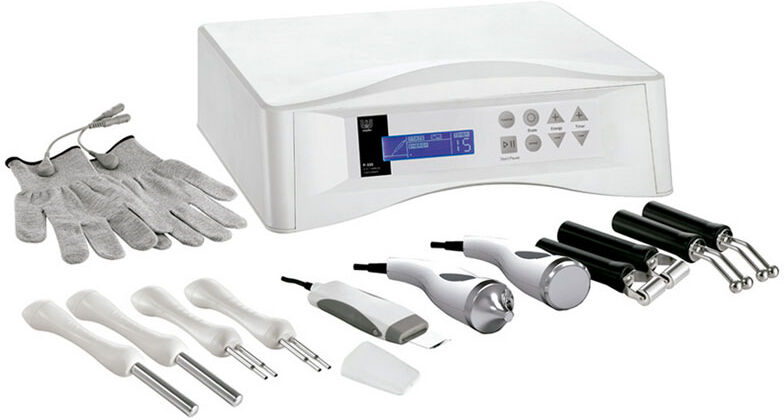 MultiEquipment 5 em 1: Luva Alta Condutividade + Lifting Facial + Ultrasonidos + Galvánico + Peeling Ultrassônico