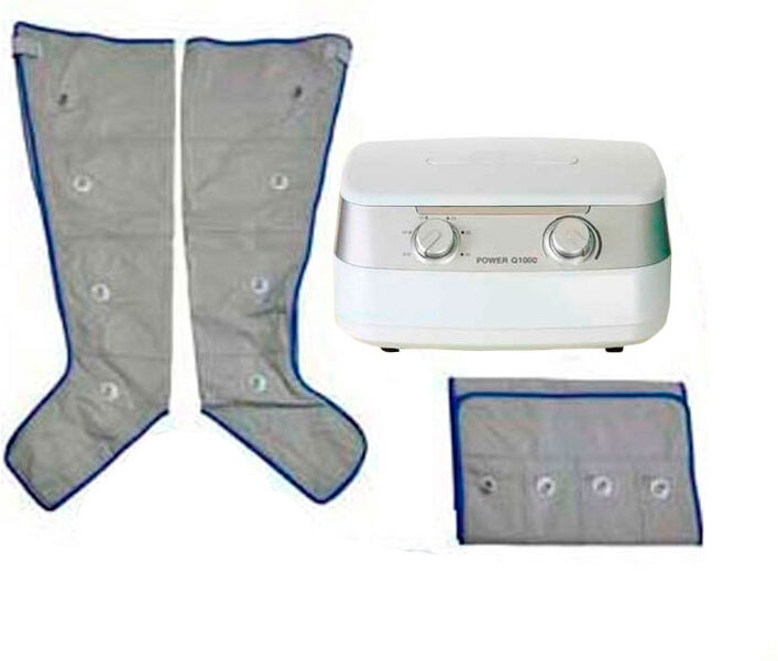 Presoterapia Q1000 Plus: 2 Pernas + Faixa Abdominal