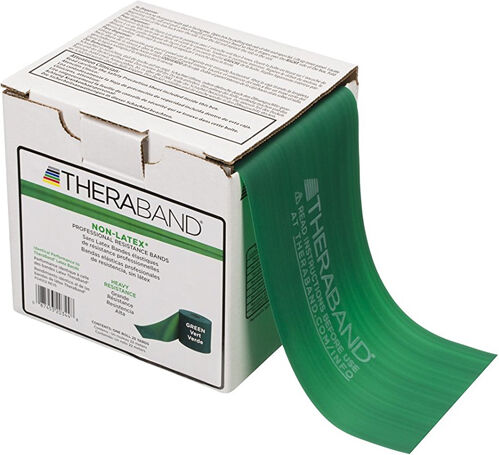 Thera Band Latex Free 22,9 metros: Fitas sem Látex de Resistência Forte - Cor Verde