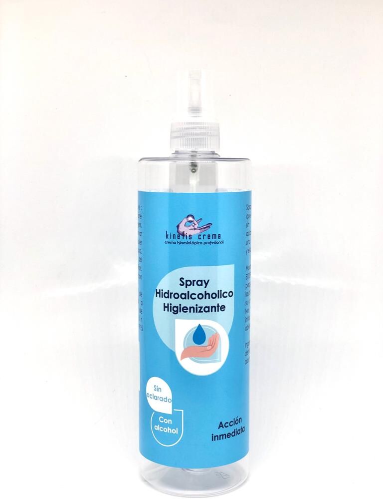 Loción Hidroalcohólica Higienizante Kinefis em formato spray 500ml