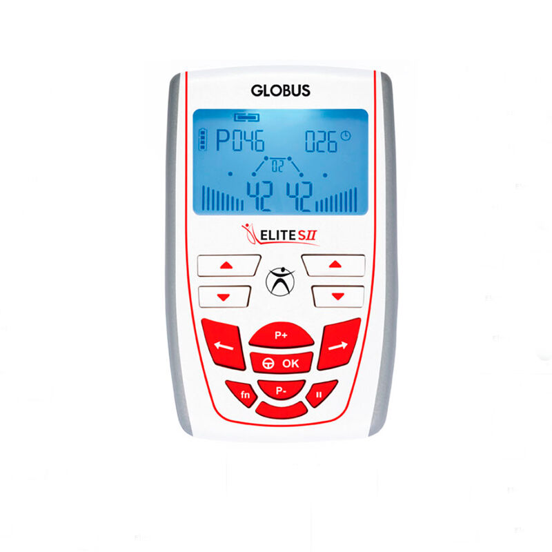 Electroestimulador para fitness e beleza Globus Elite S II com dois canais e 100 programas (com bateria recargable)