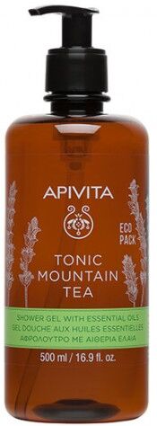 Apivita Tonic Mountain Tea Gel Banho Com Óleos Essenciais 500ml