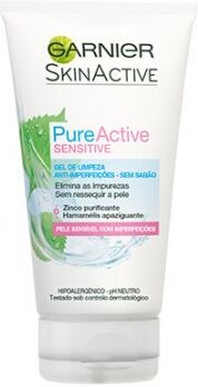 Garnier Pure Active Sensitive Gel de Limpeza 150ml