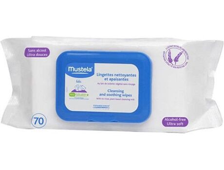 Mustela Toalhitas Bebé Dermo Suavizantes sem Álcool (70 uds)